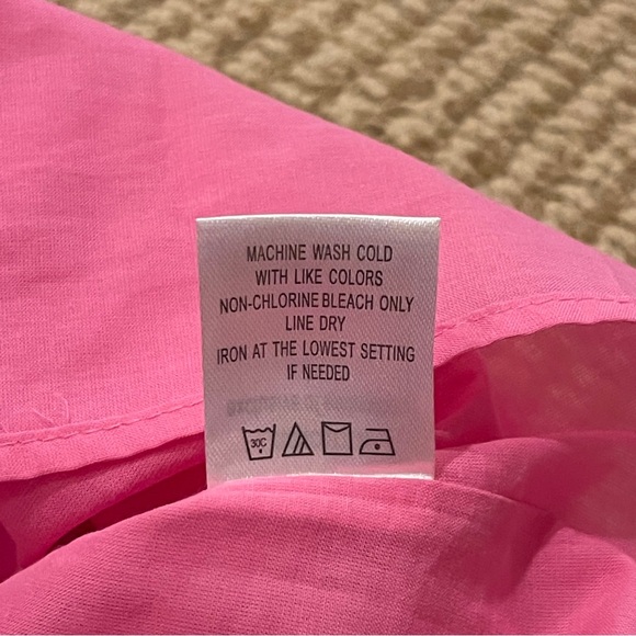 Tyler Böe Holly Embroidered Skimmer Dress Cheeky Pink XS NWT - Picture 9 of 11